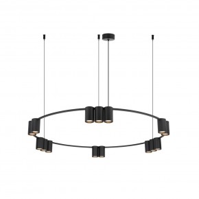 DK4067-BK Подвесной светильник ORBIT, IP20, 15xGU10 LED до 15 Вт, черный матовый, алюминий в Заводоуковске - zavodoukovsk.ok-mebel.com | фото 3