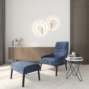 DK5035-SG Бра ROUND со светодиодом, IP20, 24W, 3000/4000/6500K, матовое золото, алюминий в Заводоуковске - zavodoukovsk.ok-mebel.com | фото 7