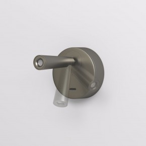 DK5072-DN Бра SHINE WALL со светодиодом, D104*H68, IP20, 3000К, 3W, RA?90, темный никель, алюминий в Заводоуковске - zavodoukovsk.ok-mebel.com | фото 3