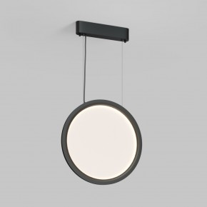 DK6604-BK Подвесной вертикальный светильник Veil со светодиодом H1500 d450 220V 36W 3000-6000K IP20 черный алюминий в Заводоуковске - zavodoukovsk.ok-mebel.com | фото