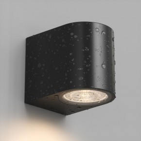 DK9790-BK Настенный уличный светильник NARVIK, IP44, GU10 LED, до 15 Вт, черный, алюминий в Заводоуковске - zavodoukovsk.ok-mebel.com | фото 3
