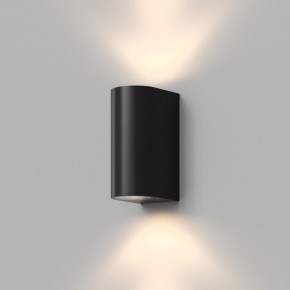 DK9791-BK Настенный уличный светильник NARVIK, IP44, 2хGU10 LED, до 15 Вт, черный, алюминий в Заводоуковске - zavodoukovsk.ok-mebel.com | фото