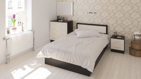 Фиеста Кровать 1200, цвет венге/дуб лоредо, ШхГхВ 123,5х203,5х80 см., сп.м. 1200х2000 мм., без матраса, основание есть в Заводоуковске - zavodoukovsk.ok-mebel.com | фото 5