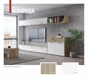ФЛОРИДА Гостиная (модульная) дуб серый/белый в Заводоуковске - zavodoukovsk.ok-mebel.com | фото