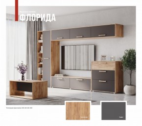 ФЛОРИДА Гостиная (модульная) дуб золотой/графит в Заводоуковске - zavodoukovsk.ok-mebel.com | фото