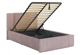 ХЛОЯ Кровать 1200 с ПМ (нежно-розовый велюр) в Заводоуковске - zavodoukovsk.ok-mebel.com | фото