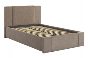 ХЛОЯ Кровать 1200 с сонованием (латте велюр) в Заводоуковске - zavodoukovsk.ok-mebel.com | фото