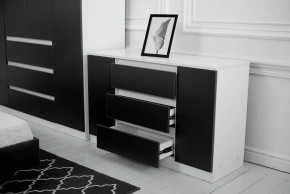 Комод 1200 Парус (Белый/Графит) в Заводоуковске - zavodoukovsk.ok-mebel.com | фото 3