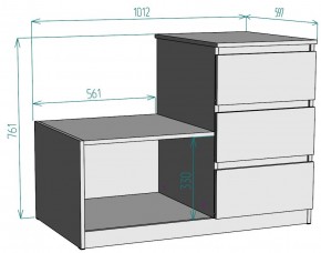 Комод Мальта K207 в Заводоуковске - zavodoukovsk.ok-mebel.com | фото 2