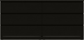 Комод Варма 6Д большой с шестью выдвижными ящиками, цвет ясень черный в Заводоуковске - zavodoukovsk.ok-mebel.com | фото 2