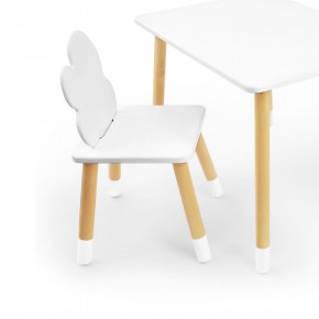 Комплект детской мебели стол и два стула Облачко (Белый/Белый/Береза) в Заводоуковске - zavodoukovsk.ok-mebel.com | фото 2