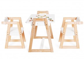 Комплект детской мебели стол и  два стула Я САМ "Лофт-Дуо" (Белый) в Заводоуковске - zavodoukovsk.ok-mebel.com | фото 1