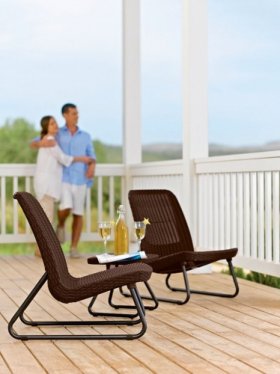 Комплект мебель Рио Патио (Rio Patio set) виски-коричневый в Заводоуковске - zavodoukovsk.ok-mebel.com | фото 3