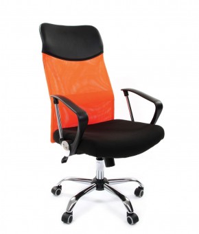 Кресло для руководителя CHAIRMAN 610 N (15-21 черный/сетка оранжевый) в Заводоуковске - zavodoukovsk.ok-mebel.com | фото