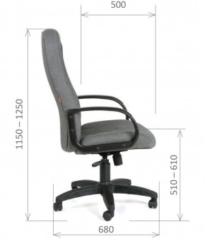 Кресло для руководителя  CHAIRMAN 685 СТ (ткань стандарт 10-356 черная) в Заводоуковске - zavodoukovsk.ok-mebel.com | фото 6