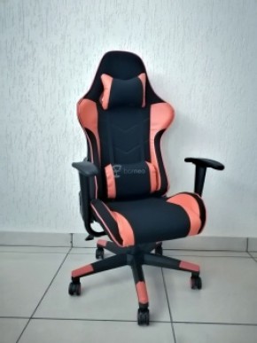 Кресло геймерское Barneo K-50 (черная сетка оранжевые вставки) в Заводоуковске - zavodoukovsk.ok-mebel.com | фото 1