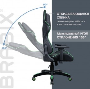 Кресло компьютерное BRABIX "GT Carbon GM-120" (черное/зеленое) 531929 в Заводоуковске - zavodoukovsk.ok-mebel.com | фото 2