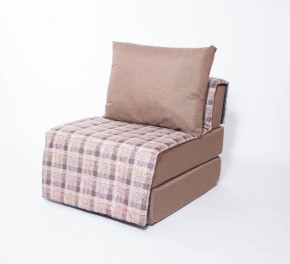 Кресло-кровать бескаркасное Харви (коричневый-квадро беж) в Заводоуковске - zavodoukovsk.ok-mebel.com | фото