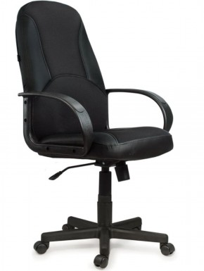 Кресло офисное BRABIX "City EX-512" (кожзам черный, ткань черная) 531407 в Заводоуковске - zavodoukovsk.ok-mebel.com | фото