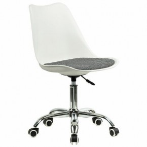 Кресло стул BRABIX "Eames MG-310 CH", хром, пластик белый, ткань серая, 532924 в Заводоуковске - zavodoukovsk.ok-mebel.com | фото 2