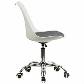 Кресло стул BRABIX "Eames MG-310 CH", хром, пластик белый, ткань серая, 532924 в Заводоуковске - zavodoukovsk.ok-mebel.com | фото 3