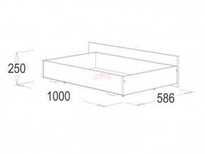Кровать 1.4 каркас + спинка головная + 2 ящика Ольга-14 без основания в Заводоуковске - zavodoukovsk.ok-mebel.com | фото 4