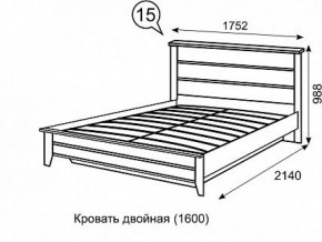 Кровать 1600 с ПМ София 15 в Заводоуковске - zavodoukovsk.ok-mebel.com | фото 3