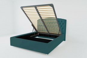 Кровать Берлин с ПМ 2000 (велюр бирюзовый) в Заводоуковске - zavodoukovsk.ok-mebel.com | фото