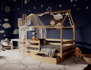 Кровать-домик 80*190 без покраски в Заводоуковске - zavodoukovsk.ok-mebel.com | фото