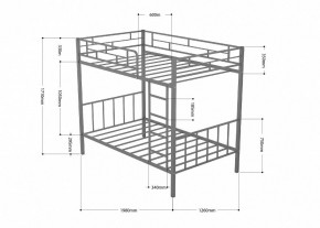 Кровать двухъярусная Валенсия 120 в Заводоуковске - zavodoukovsk.ok-mebel.com | фото 3