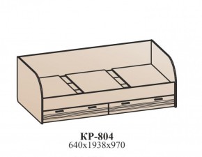 Кровать Лотос КР-804 Бодега белая/риф розовый в Заводоуковске - zavodoukovsk.ok-mebel.com | фото