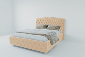 Кровать Нягань с ПМ 2000 (экокожа бежевая) в Заводоуковске - zavodoukovsk.ok-mebel.com | фото 2