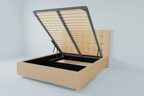 Кровать Венеция с ПМ 1200 (экокожа бежевая) в Заводоуковске - zavodoukovsk.ok-mebel.com | фото