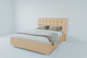 Кровать Венеция с ПМ 1200 (экокожа бежевая) в Заводоуковске - zavodoukovsk.ok-mebel.com | фото 2