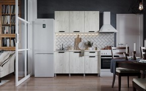 Кухня ДИОР 1500 (Белый/Дуб Крафт белый) в Заводоуковске - zavodoukovsk.ok-mebel.com | фото