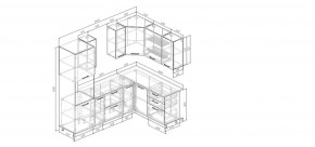 Кухонный гарнитур Антик 2400*1600 (Стол. 26мм) в Заводоуковске - zavodoukovsk.ok-mebel.com | фото 2