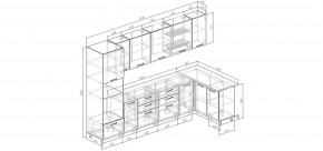 Кухонный гарнитур Антик 3200*1400 (Стол. 38мм) в Заводоуковске - zavodoukovsk.ok-mebel.com | фото 2