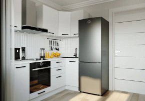 Кухонный гарнитур Белый Глянец 2200*1000 (Стол. 26мм) в Заводоуковске - zavodoukovsk.ok-mebel.com | фото
