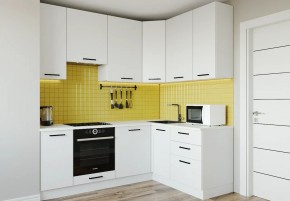 Кухонный гарнитур Белый Глянец 2200*1600 h950 (Стол. 26мм) в Заводоуковске - zavodoukovsk.ok-mebel.com | фото