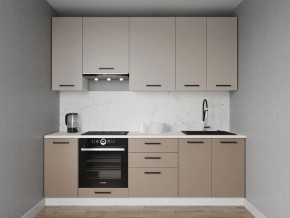 Кухонный гарнитур Каппучино 2400 h950 (Стол. 26мм) в Заводоуковске - zavodoukovsk.ok-mebel.com | фото