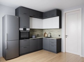 Кухонный гарнитур Меренга 2200*1700 (Стол. 26мм) в Заводоуковске - zavodoukovsk.ok-mebel.com | фото