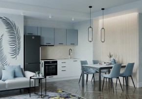 Кухонный гарнитур Ниагара 2550 (Стол. 38мм) в Заводоуковске - zavodoukovsk.ok-mebel.com | фото