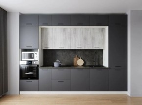 Кухонный гарнитур Санторини 3400 (Стол. 26мм) в Заводоуковске - zavodoukovsk.ok-mebel.com | фото