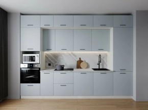 Кухонный гарнитур Смоки 3400 (Стол. 38мм) в Заводоуковске - zavodoukovsk.ok-mebel.com | фото