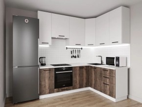Кухонный гарнитур Старое Дерево 2200*1600 h950 (Стол. 38мм) в Заводоуковске - zavodoukovsk.ok-mebel.com | фото