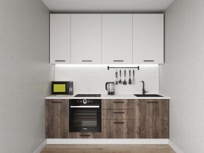 Кухонный гарнитур Старое Дерево 2200 h950 (Стол. 26мм) в Заводоуковске - zavodoukovsk.ok-mebel.com | фото