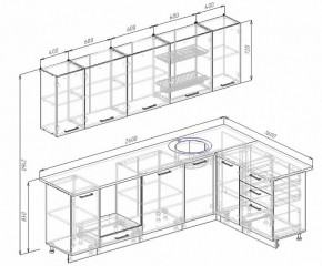 Кухонный гарнитур угловой Бланка 2600х1600 (Стол. 26мм) в Заводоуковске - zavodoukovsk.ok-mebel.com | фото 2