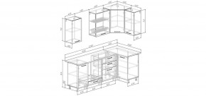 Кухонный гарнитур Умбра 2200*1000 (Стол. 26мм) в Заводоуковске - zavodoukovsk.ok-mebel.com | фото 2