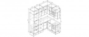 Кухонный гарнитур Умбра 2200*1700 (Стол. 26мм) в Заводоуковске - zavodoukovsk.ok-mebel.com | фото 2