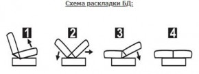 ЛАУРА ЛЮКС Диван Лаура Люкс БД+2подушки в Заводоуковске - zavodoukovsk.ok-mebel.com | фото 7